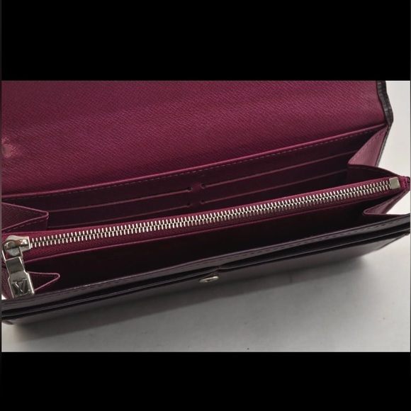 💜Louis Vuitton Purple Epi Portefeuille Sarah Long Wallet RARE!!!💜 - Picture 13 of 16
